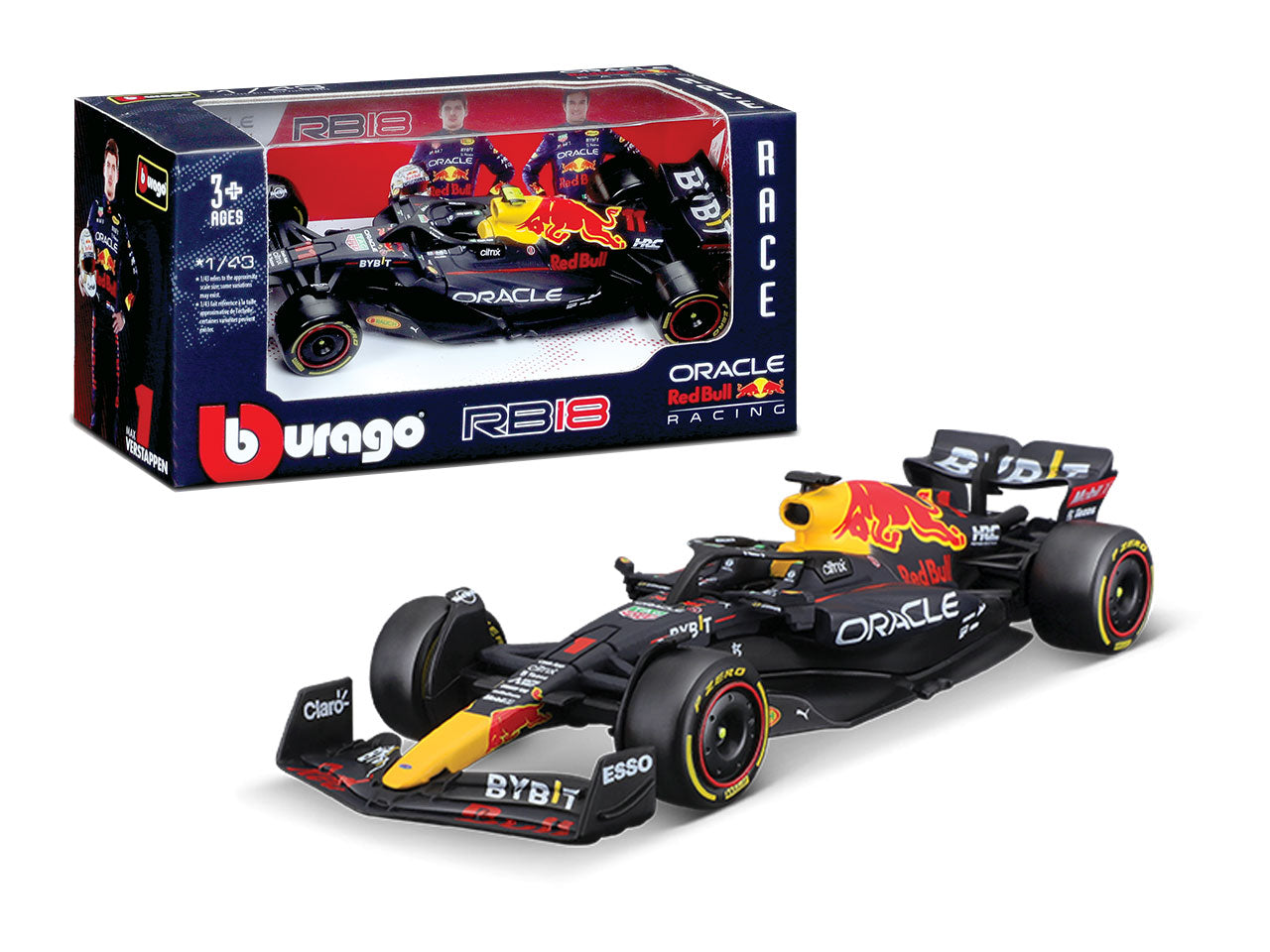 Modellino red bull racing rb18 1 verstappen scala 1:43