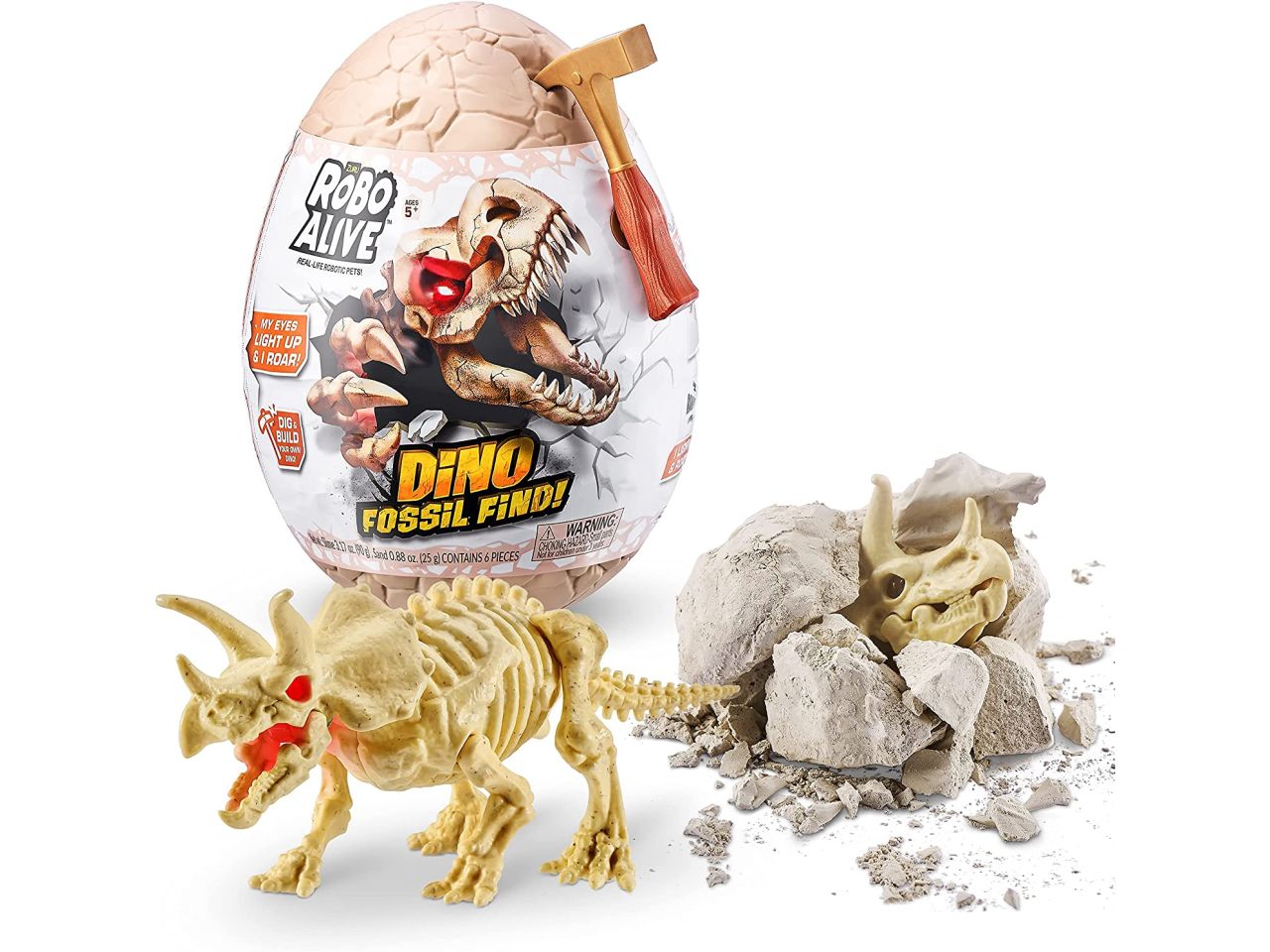 Dino fossili in guscio luci e suoni