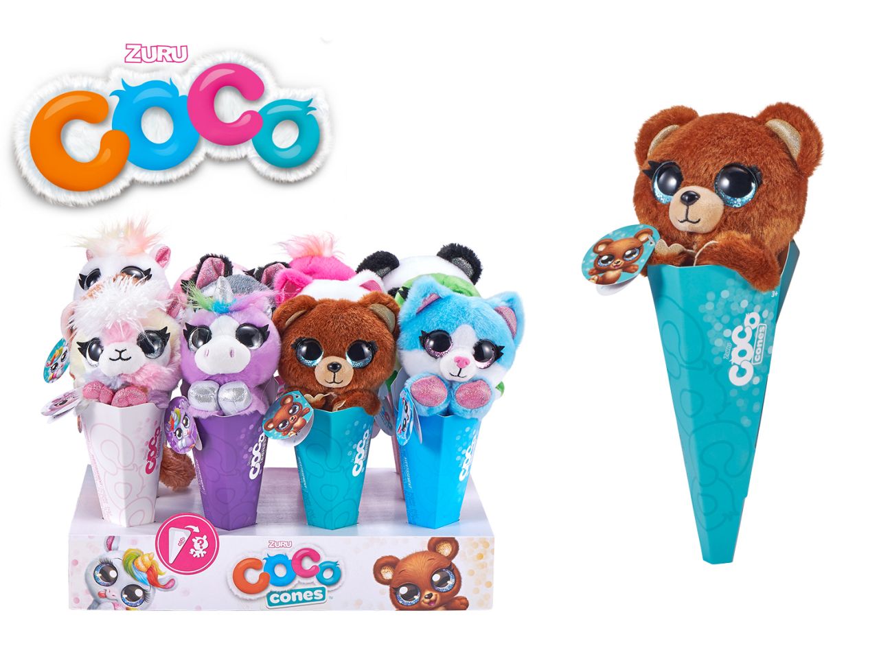 coco cones peluche cono e sorpresa