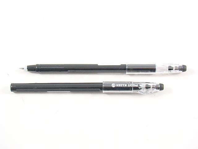 penna a sfera pilot kleer cancellabile ad inchiostro termsensibile, non ricaricabile nero 0,7 mm