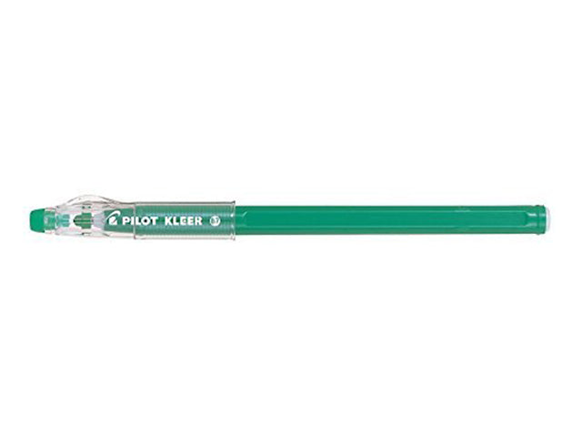 Penna a sfera Pilot Kleer cancellabile ad inchiostro termsensibile, non ricaricabile verde 0,7 mm