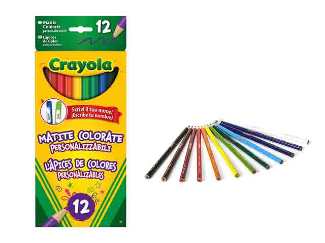 pastelli fusto circolare uguale alla mina colori assortiti d 3.30 mm crayola