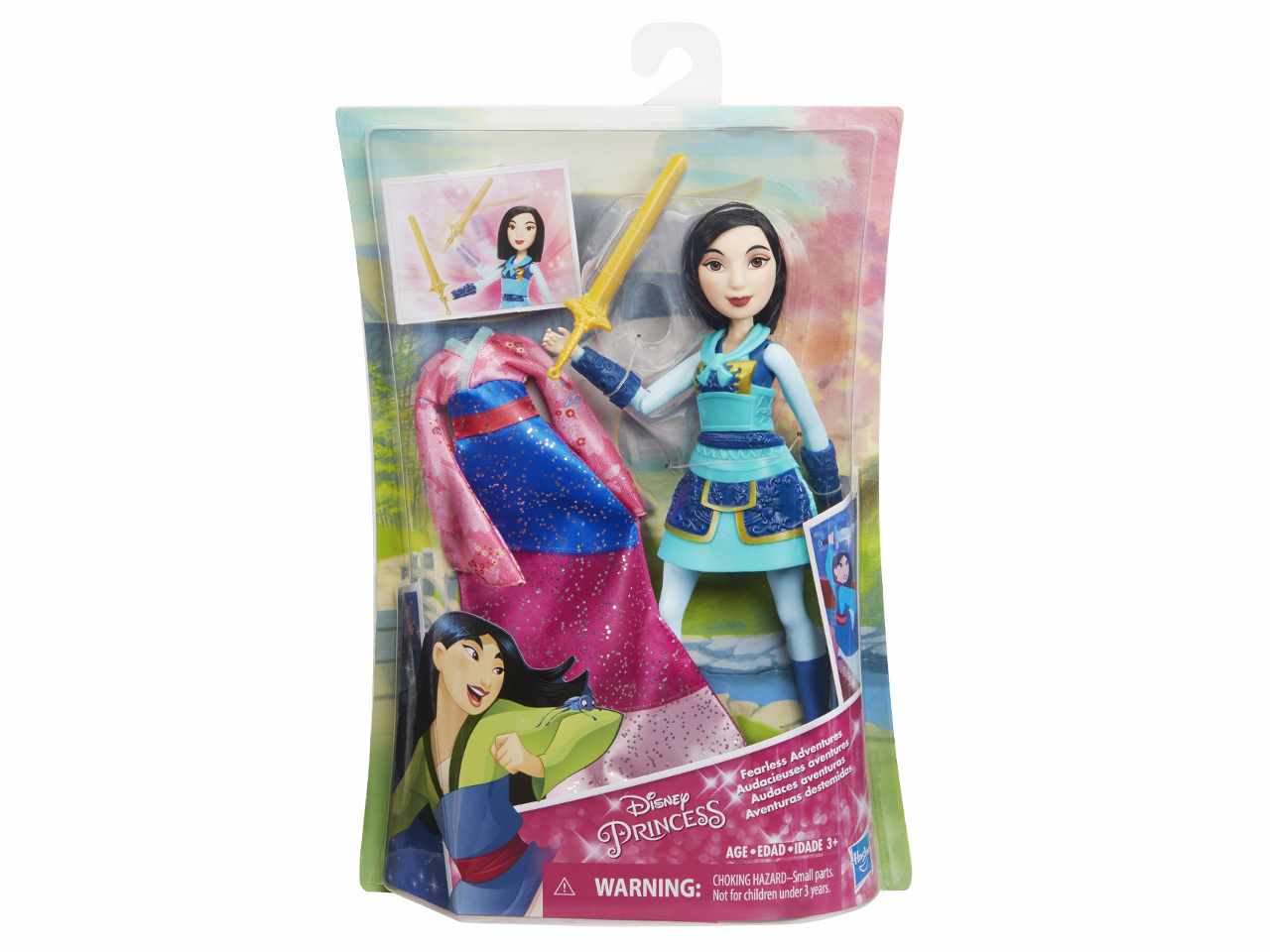 Disney princess mulan c/spada+abito ha-e2065