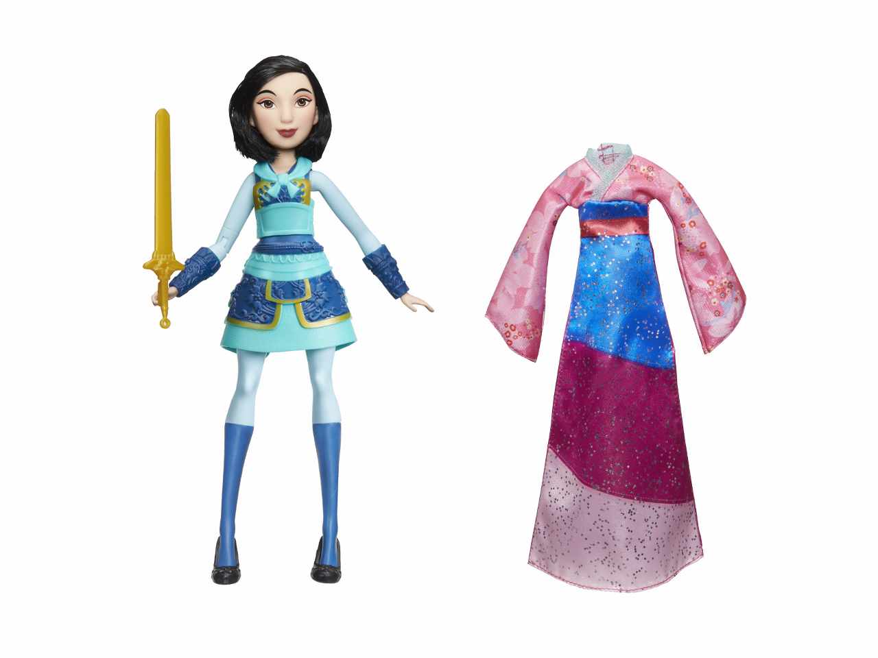 Disney princess mulan c/spada+abito ha-e2065