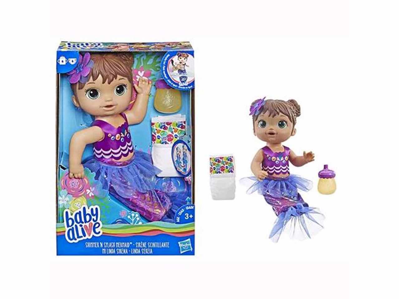 baby alive magica sirena bruna e3691eso