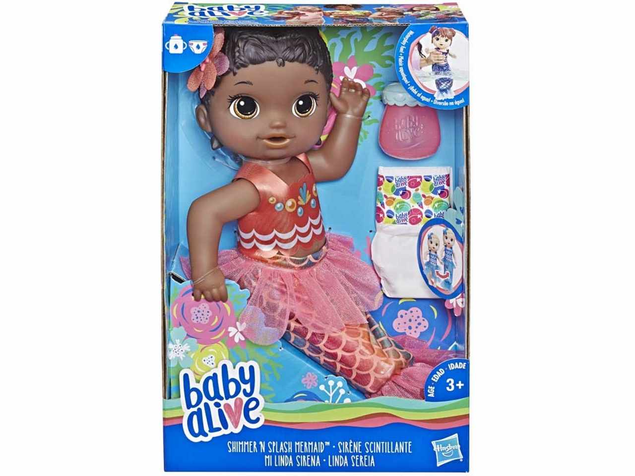 Baby alive magica sirena afroamericana e3692eso