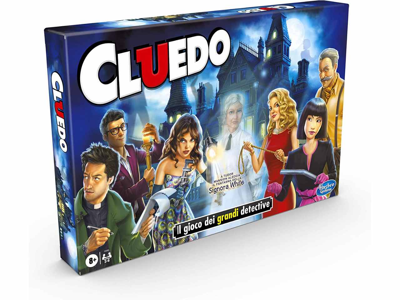 Gioco cluedo col fantasma di mrs. white