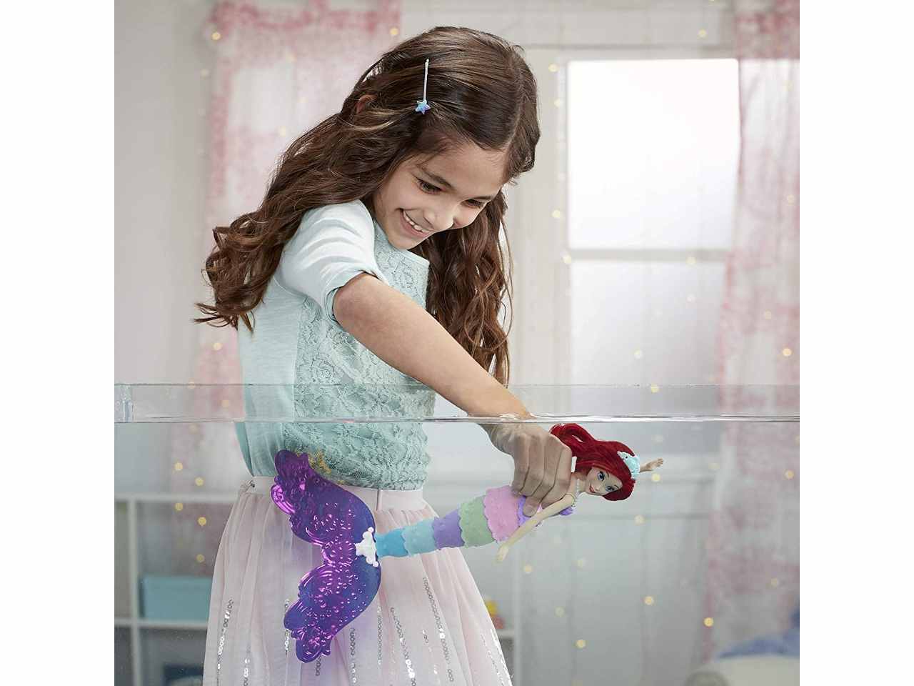 Disney princess rainbow reveal ariel