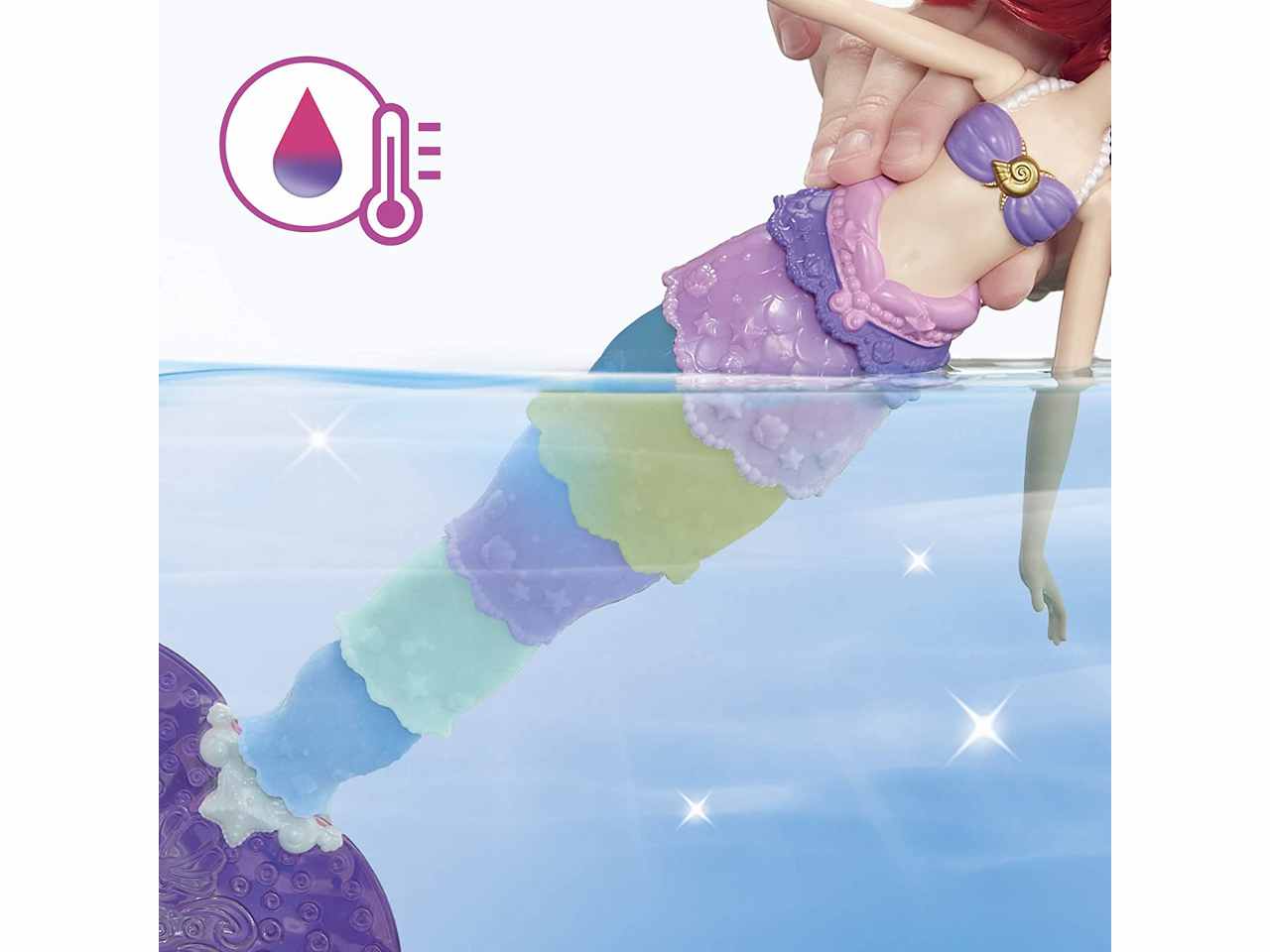 Disney princess rainbow reveal ariel