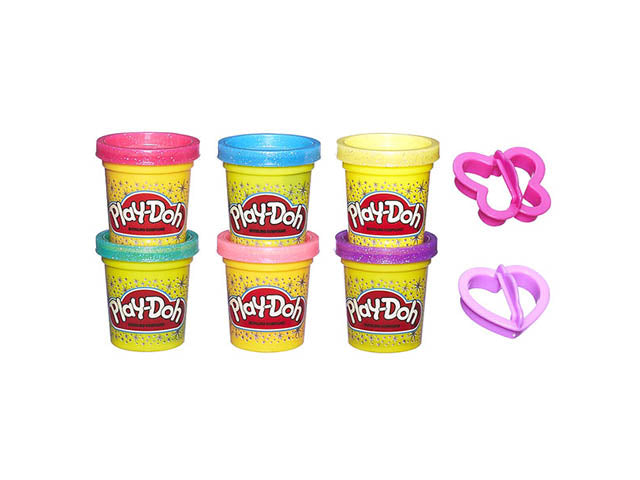 Play-doh vasetti brillanti 6 pezzi a5417eu8