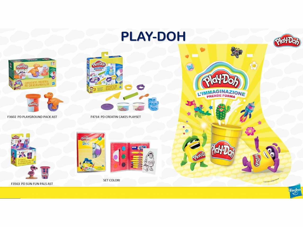 Calza play doh 2023
