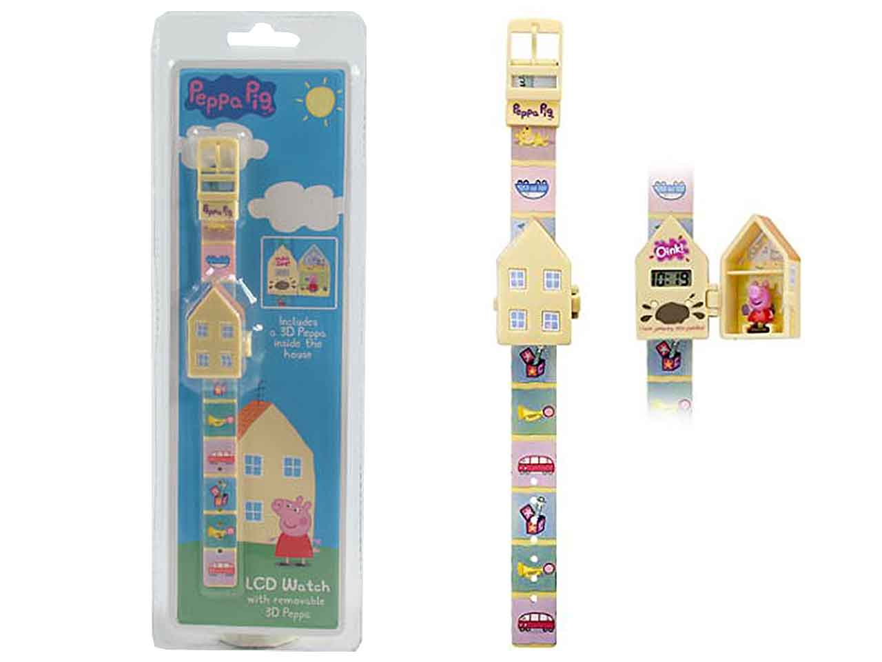 Peppa pig flip top watch with 3d pep62