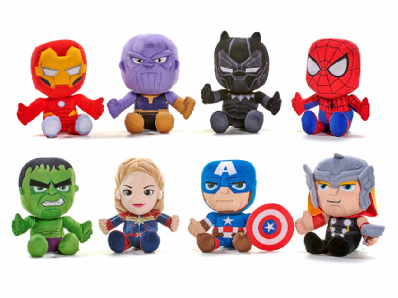 Peluche marvel avengers 30cm personaggi assortiti