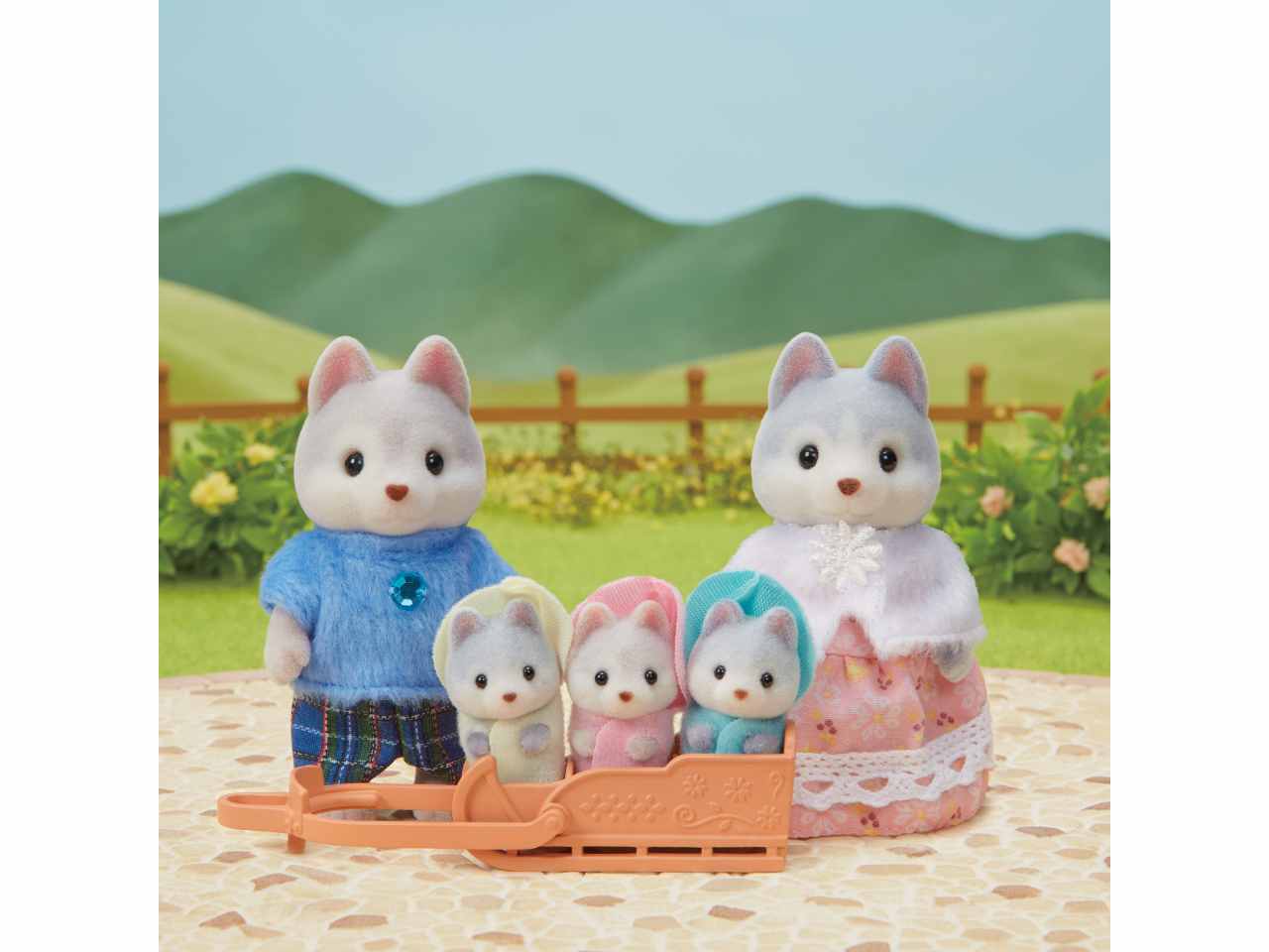 Sylvanian families husky family 05636