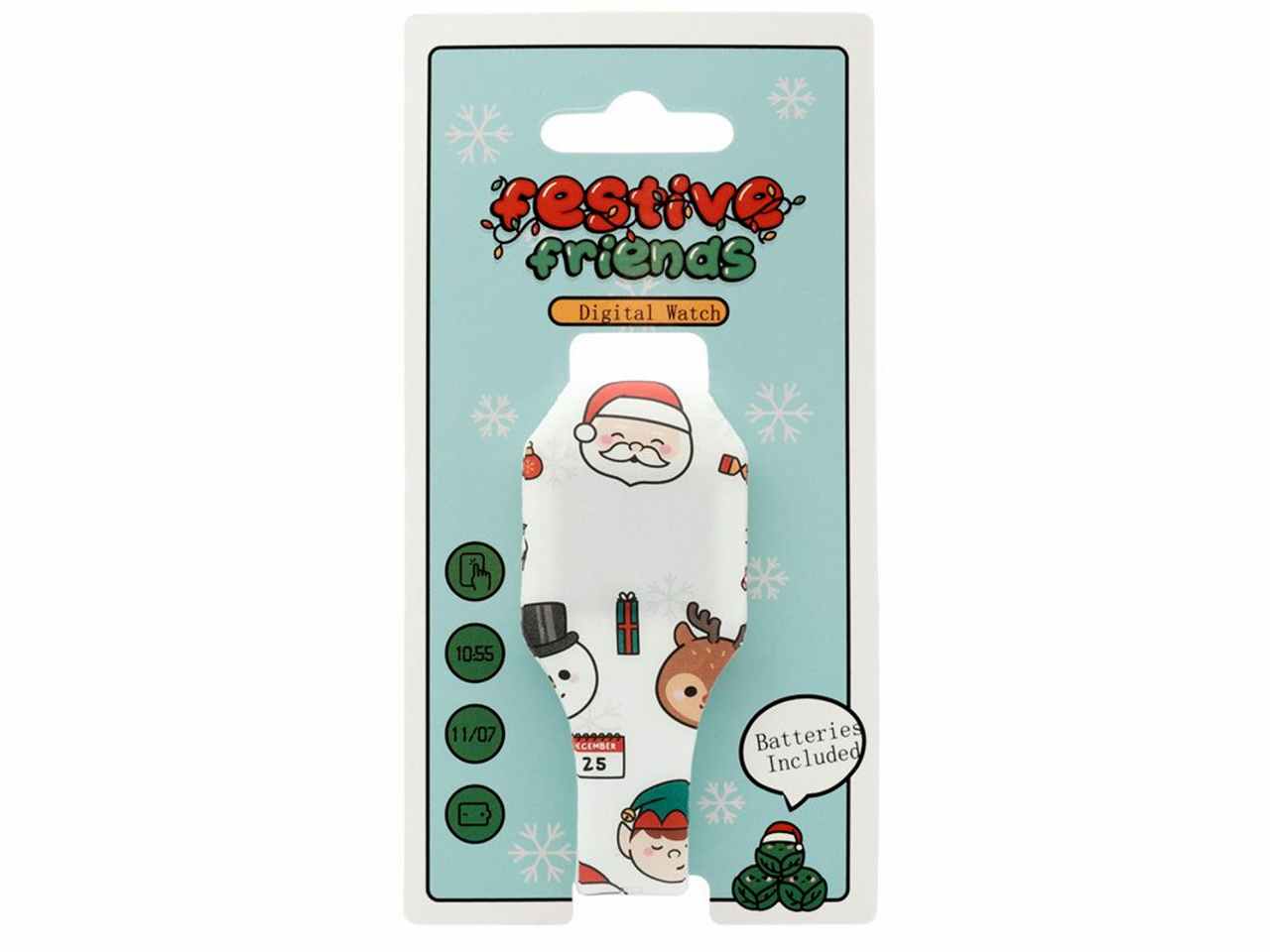 orologio da polso natalizio in silicone