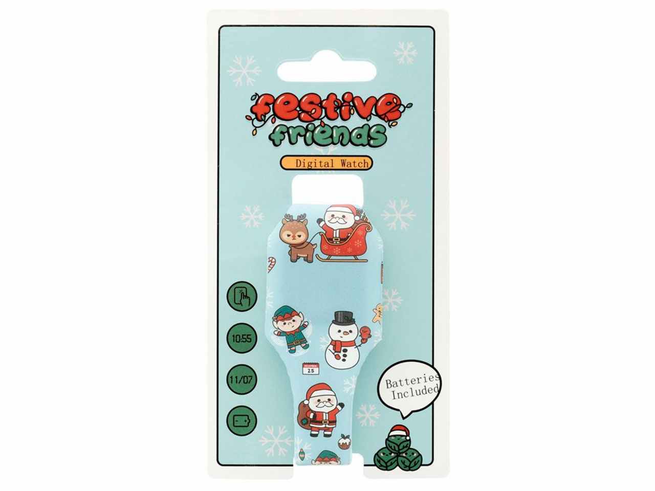 orologio da polso natalizio in silicone