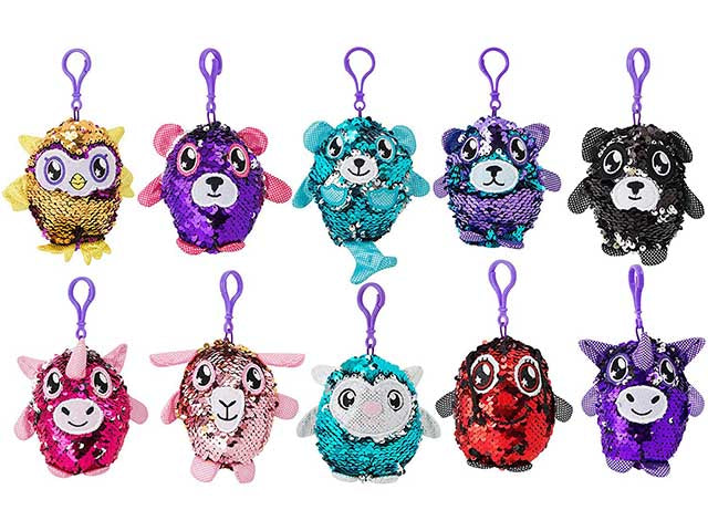 Pupazzo glitter c/clip m835