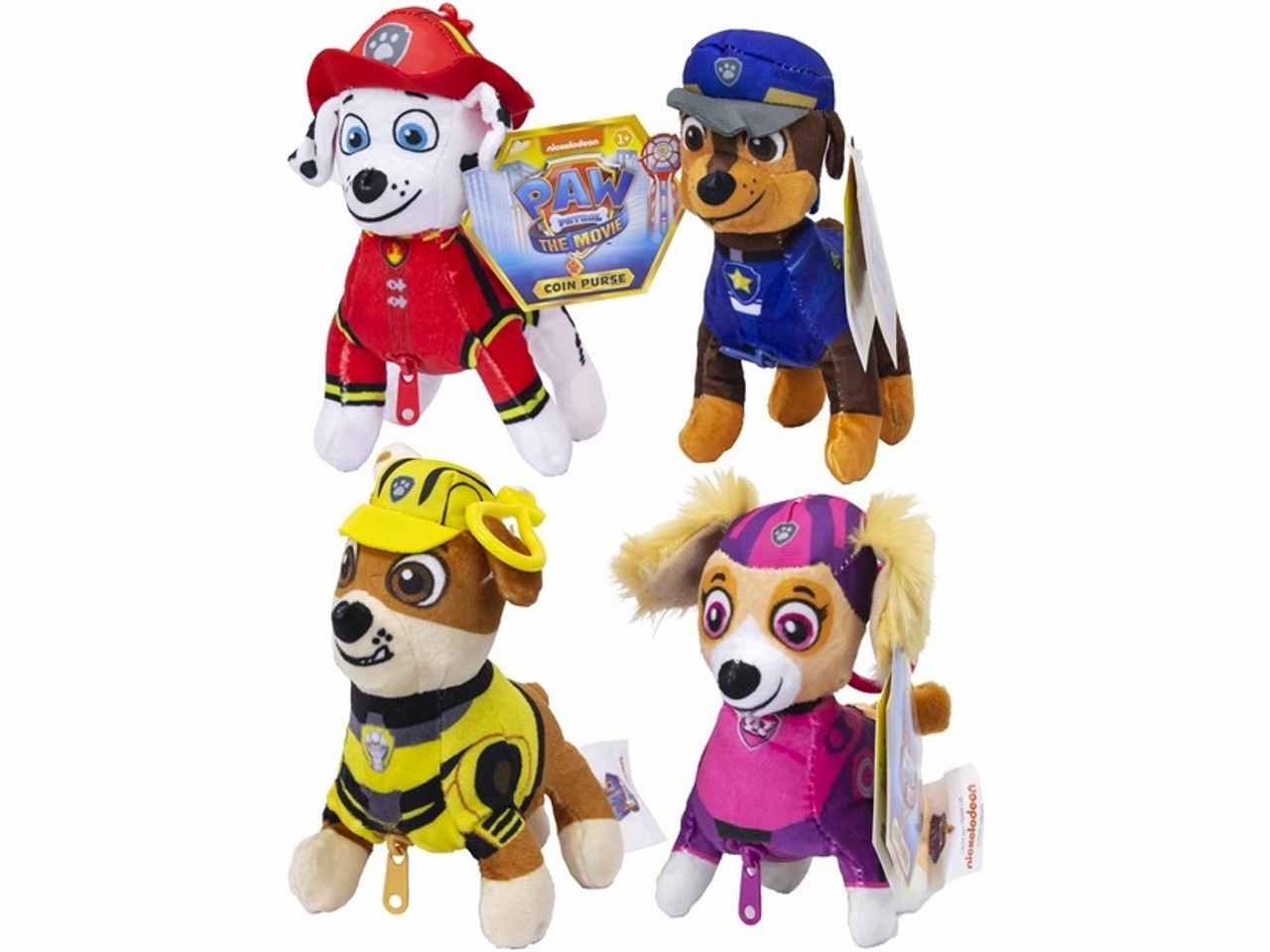Peluche paw patrol con p.chiavi 18cm