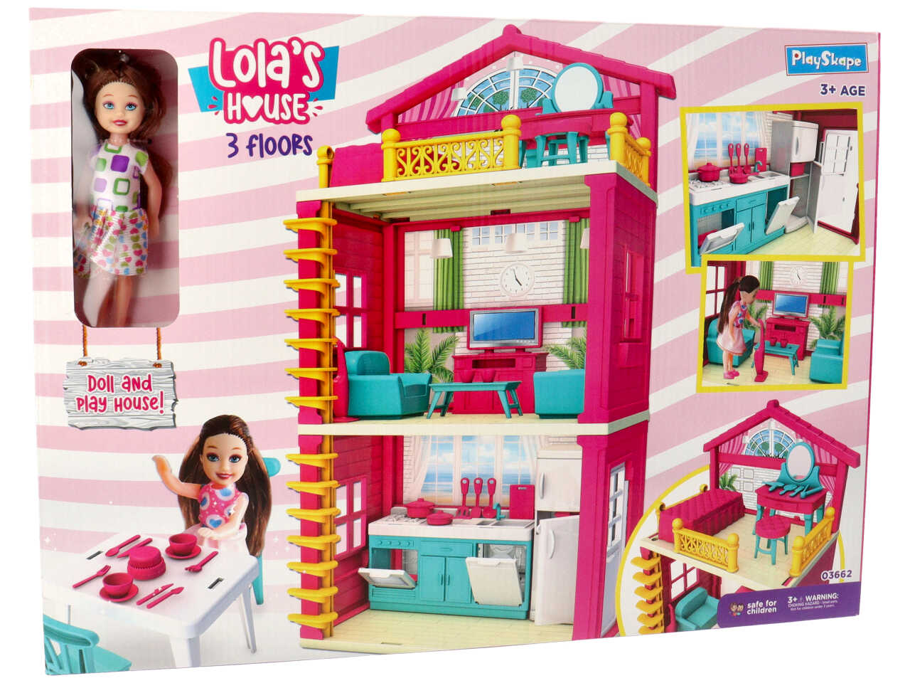 casa di lola 3piani 13cm 03662
