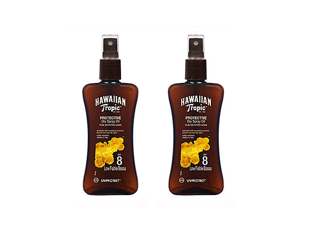 hawaiian tropic dryspray oil 200ml spf8