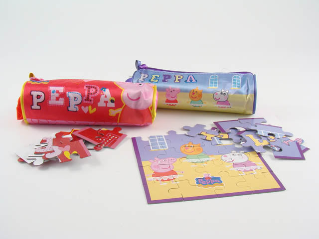 Astuccio con puzzle Peppa pig