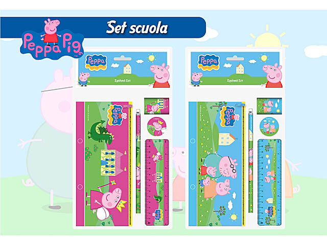 Peppa pig astuccio + accessori