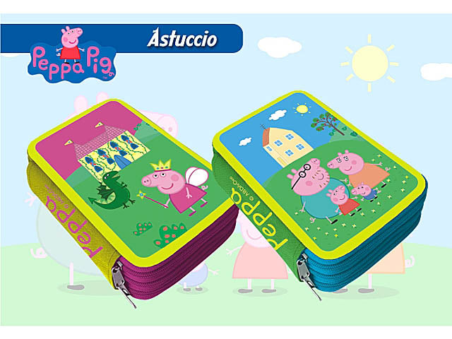 Astuccio 3 cerniere peppa pig