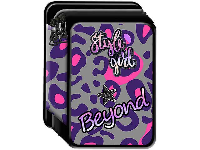 astuccio 3 zip beyond girl