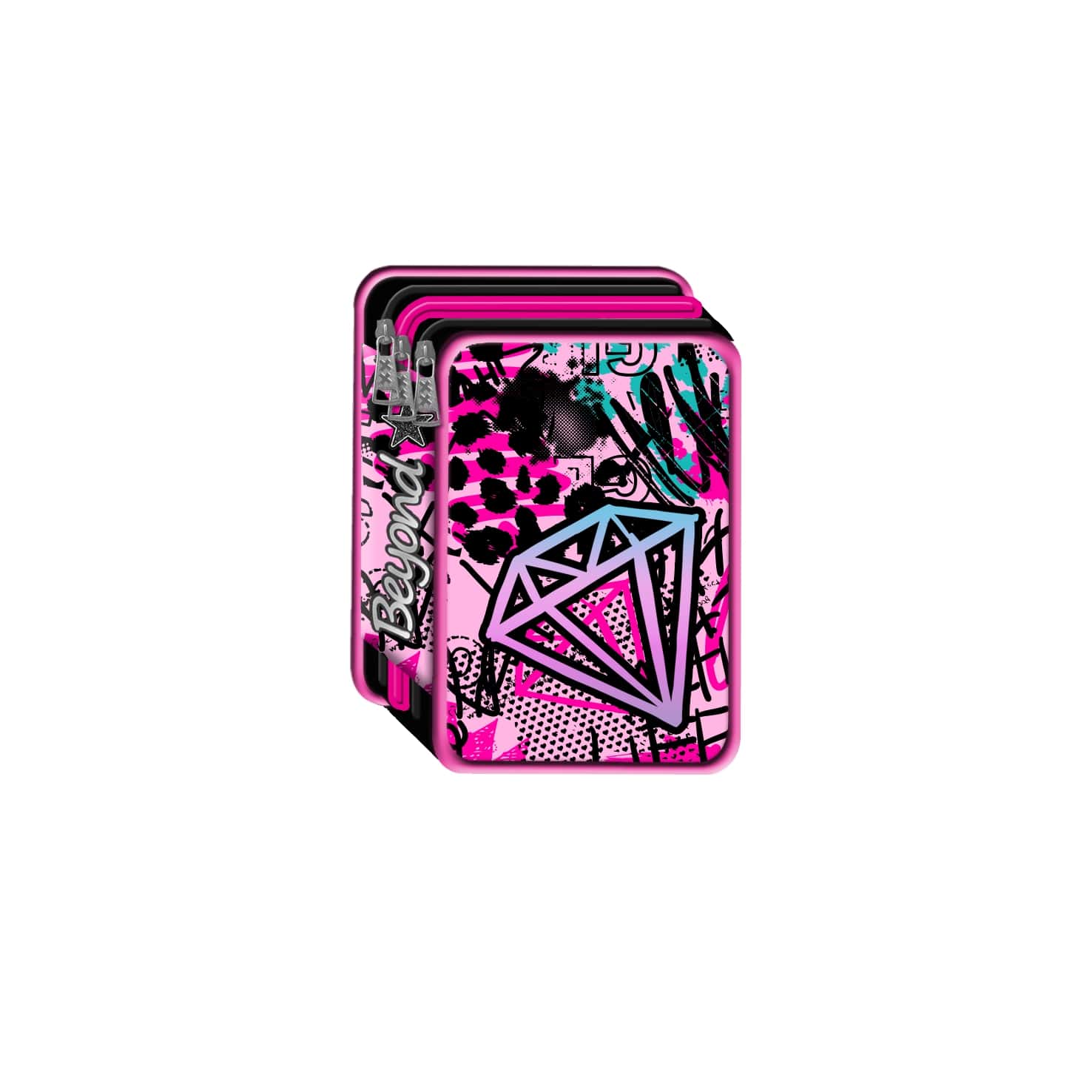 Astuccio 3 zip beyond girl