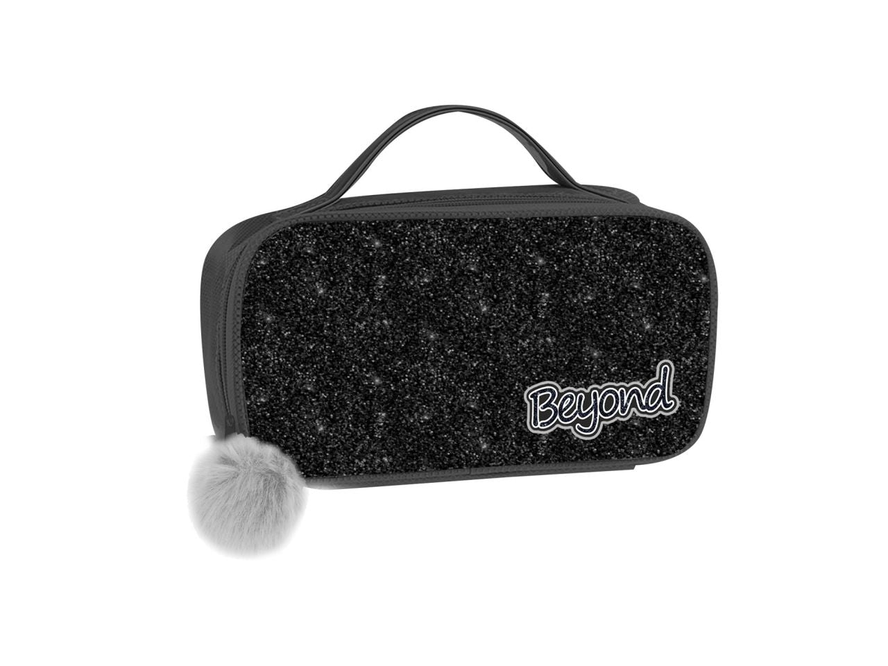 Bauletto trousse beyon glitter nero