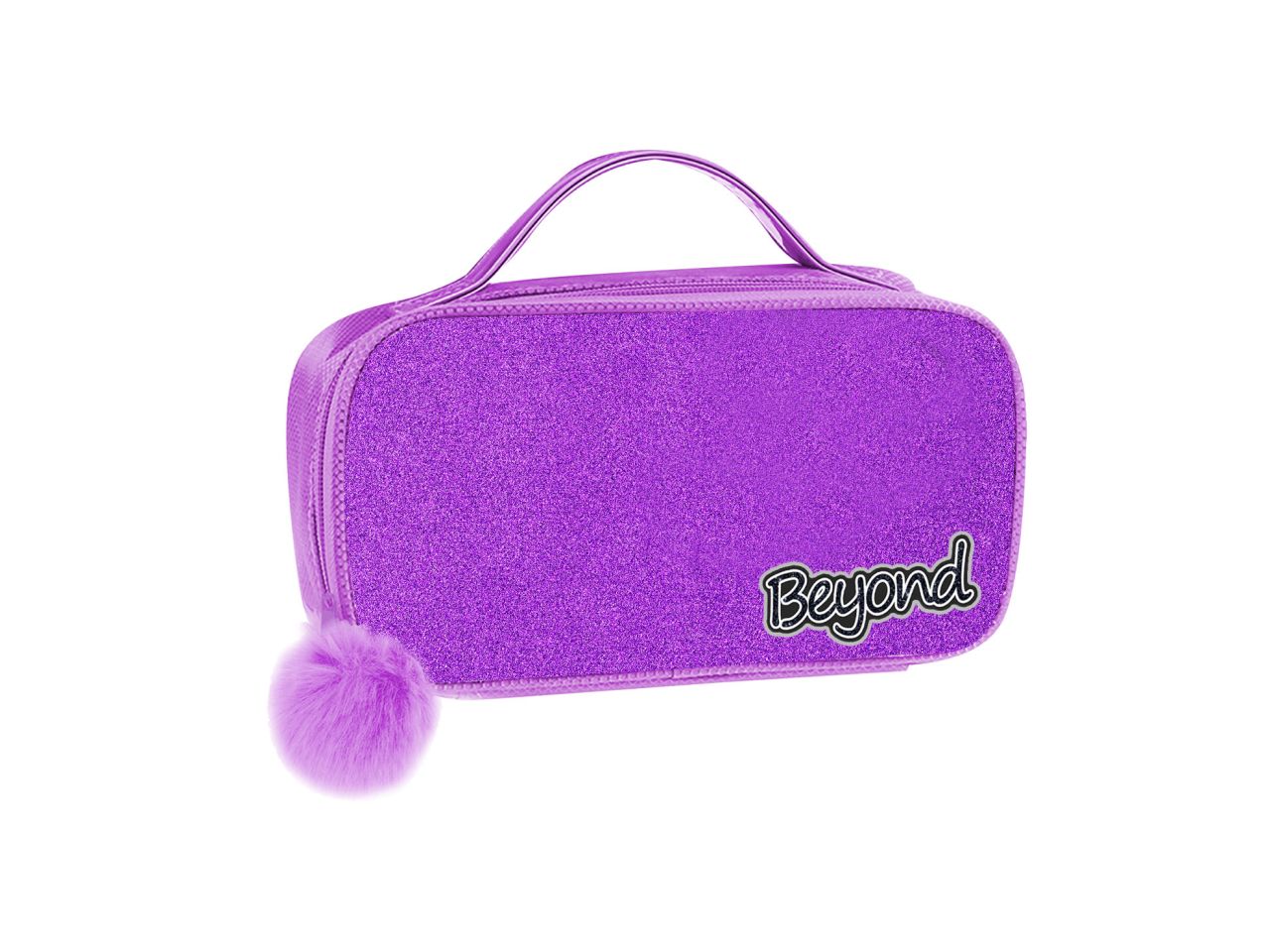 Bauletto trousse beyon glitter viola