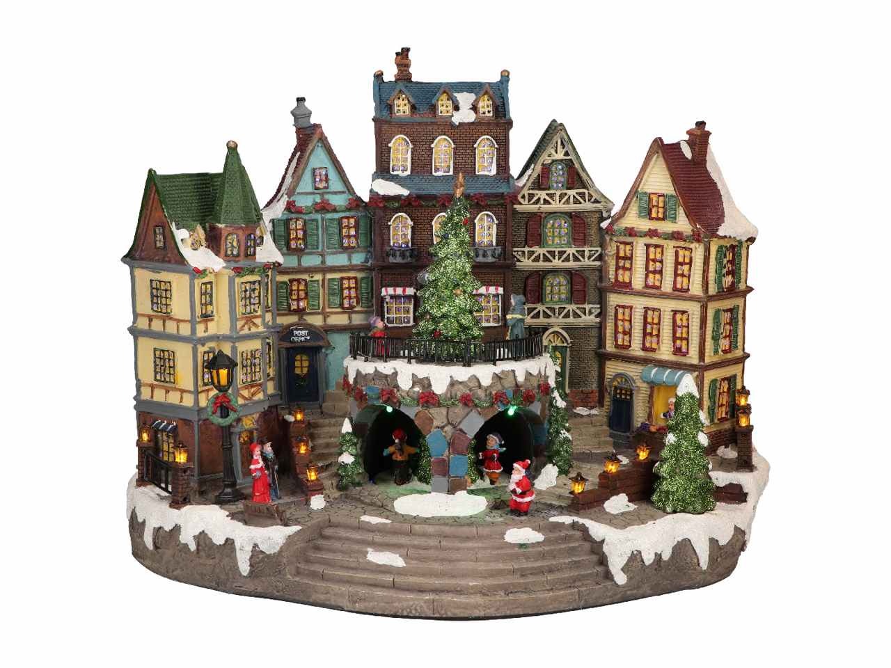 Giostrina villaggio 22x26x32cm multicolor