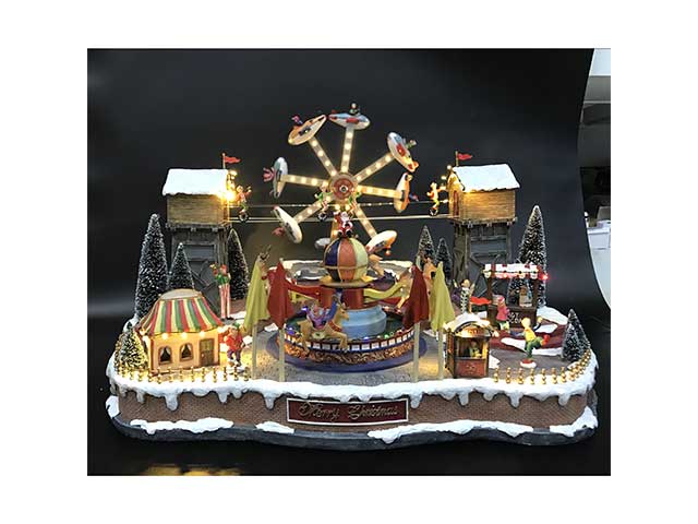 Scenario villaggio con led 190496 $