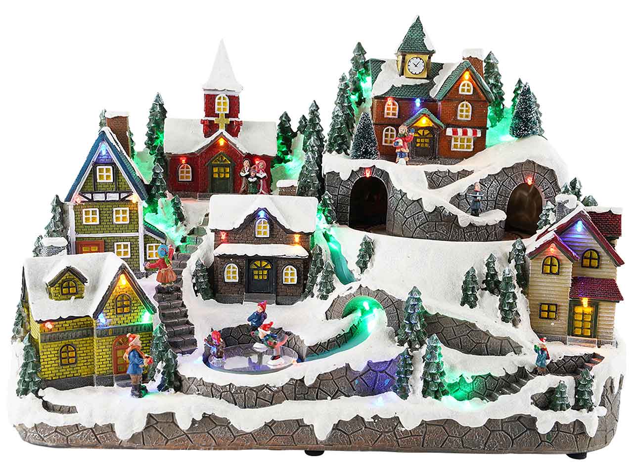 Scenario villaggio 51x30x36cm 219357