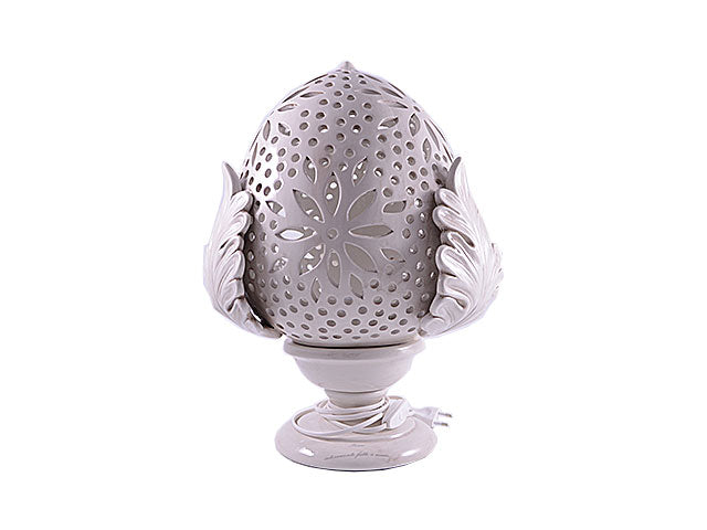Lampada ceramica 45cm shabby