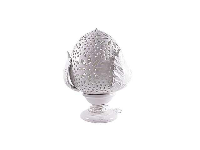 Lampada ceramica 35cm crema