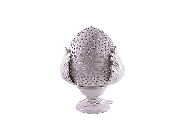 Lampada ceramica 35cm shabby