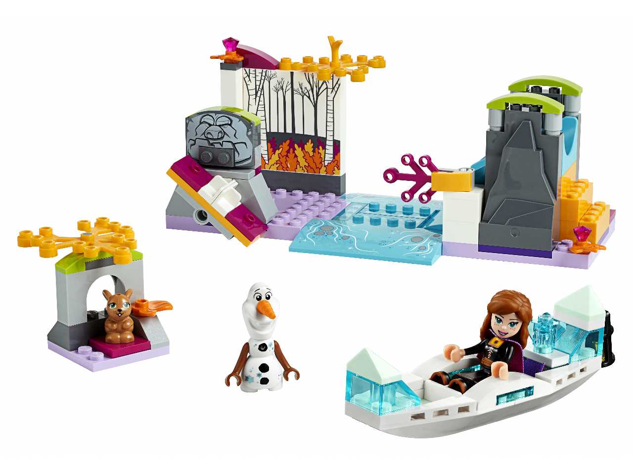 lego disney frozen spedizione sulla canoa di anna.