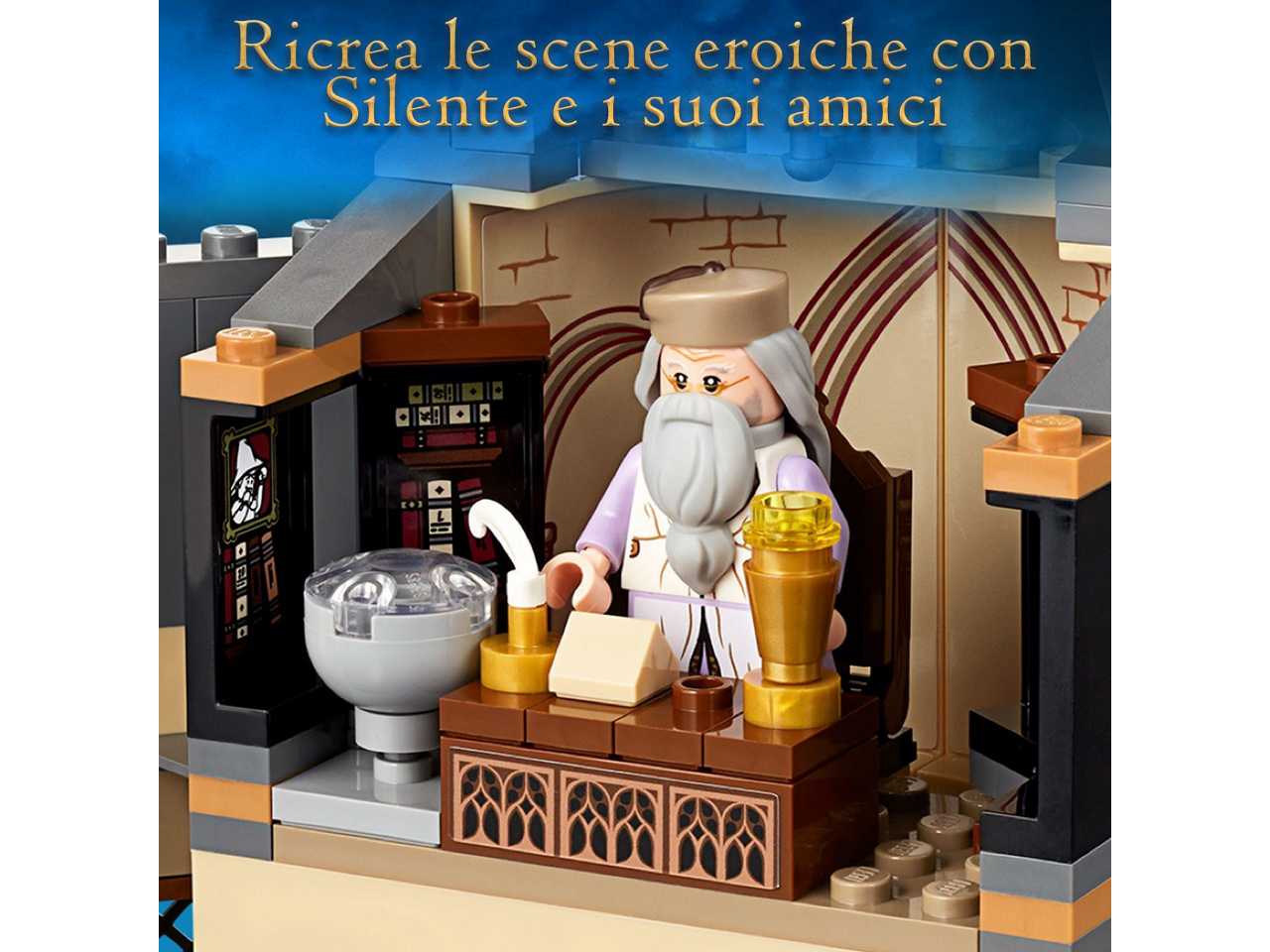 Lego harry potter la torre dell'orologio di hogwarts.