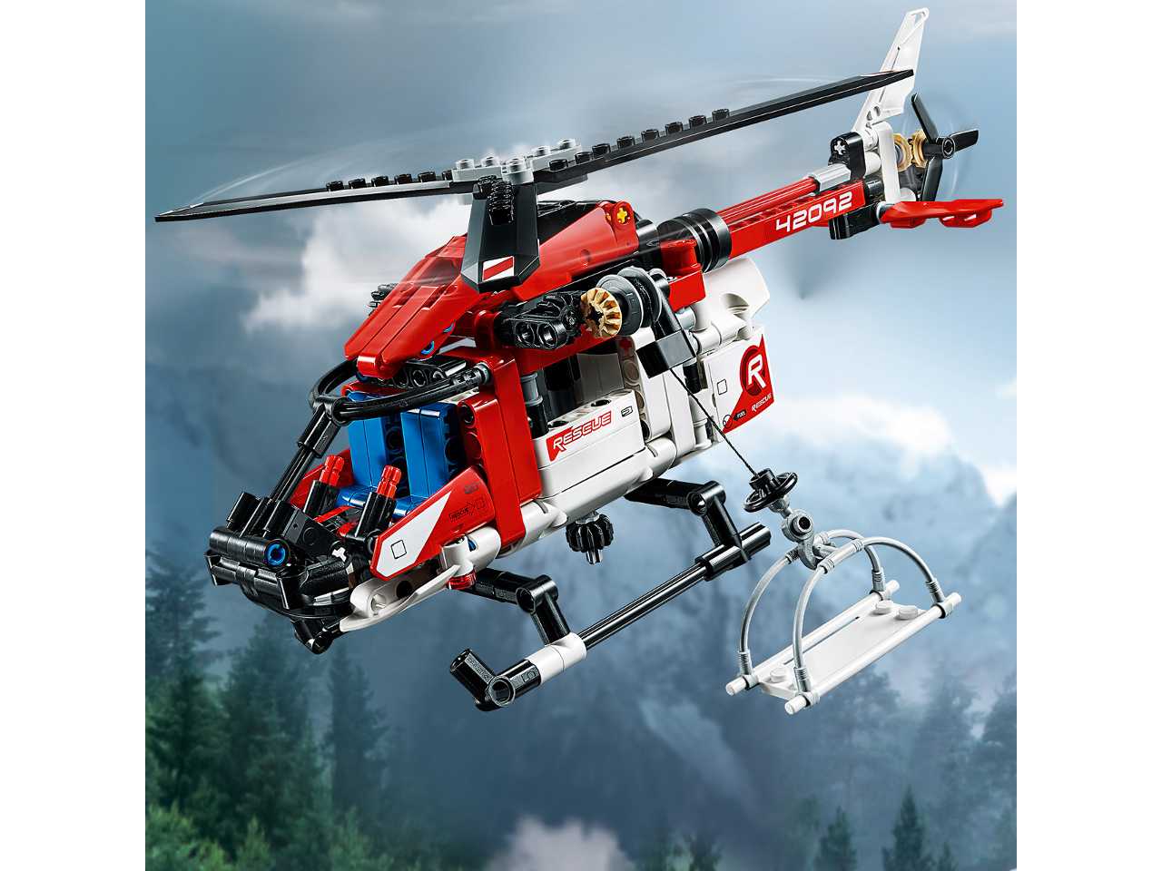 lego technic elicottero di salvataggio.