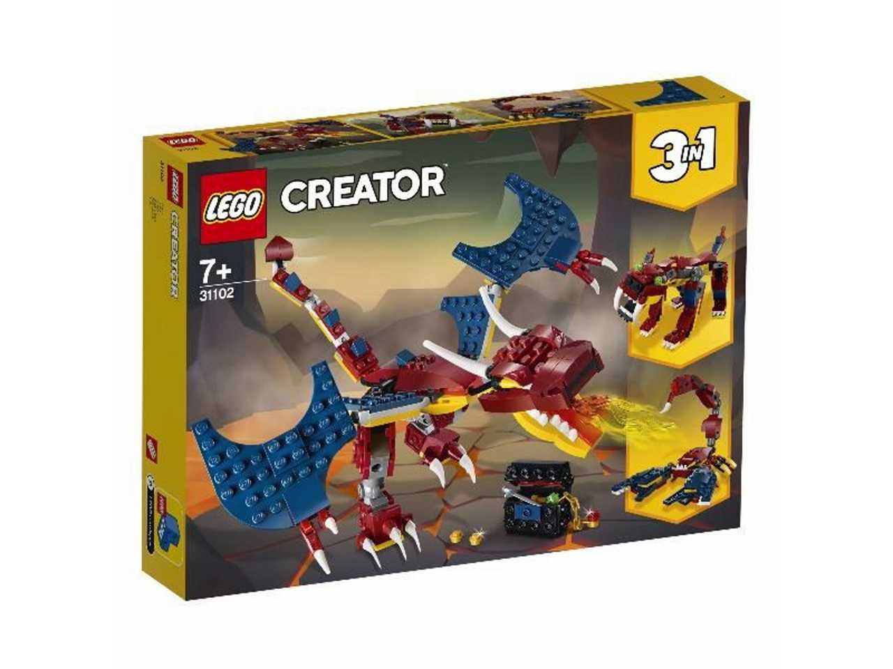 lego creator drago del fuoco.