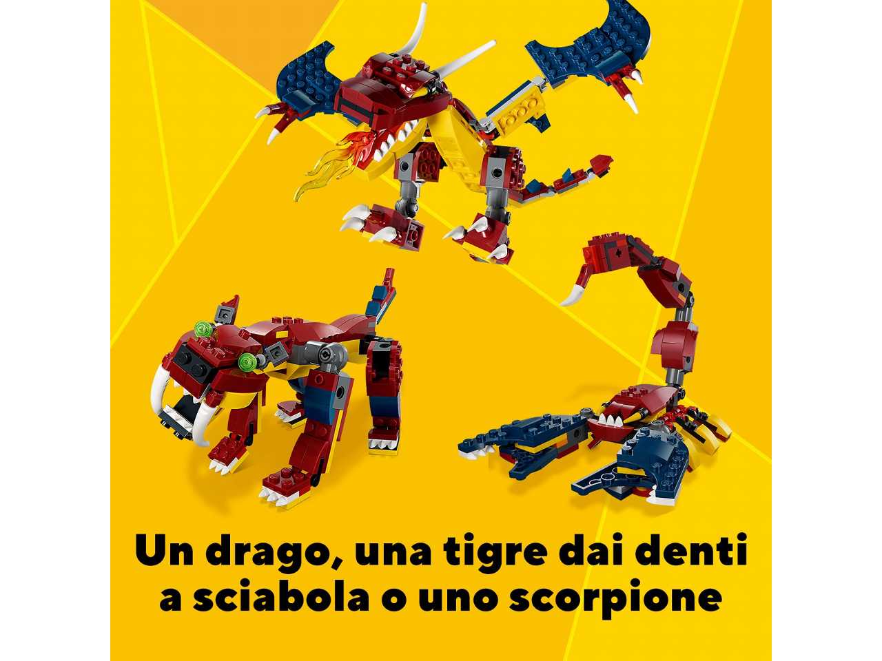 lego creator drago del fuoco.