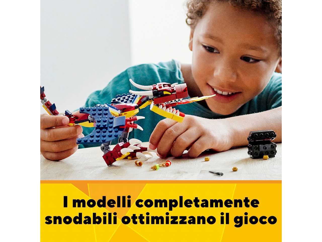 lego creator drago del fuoco.