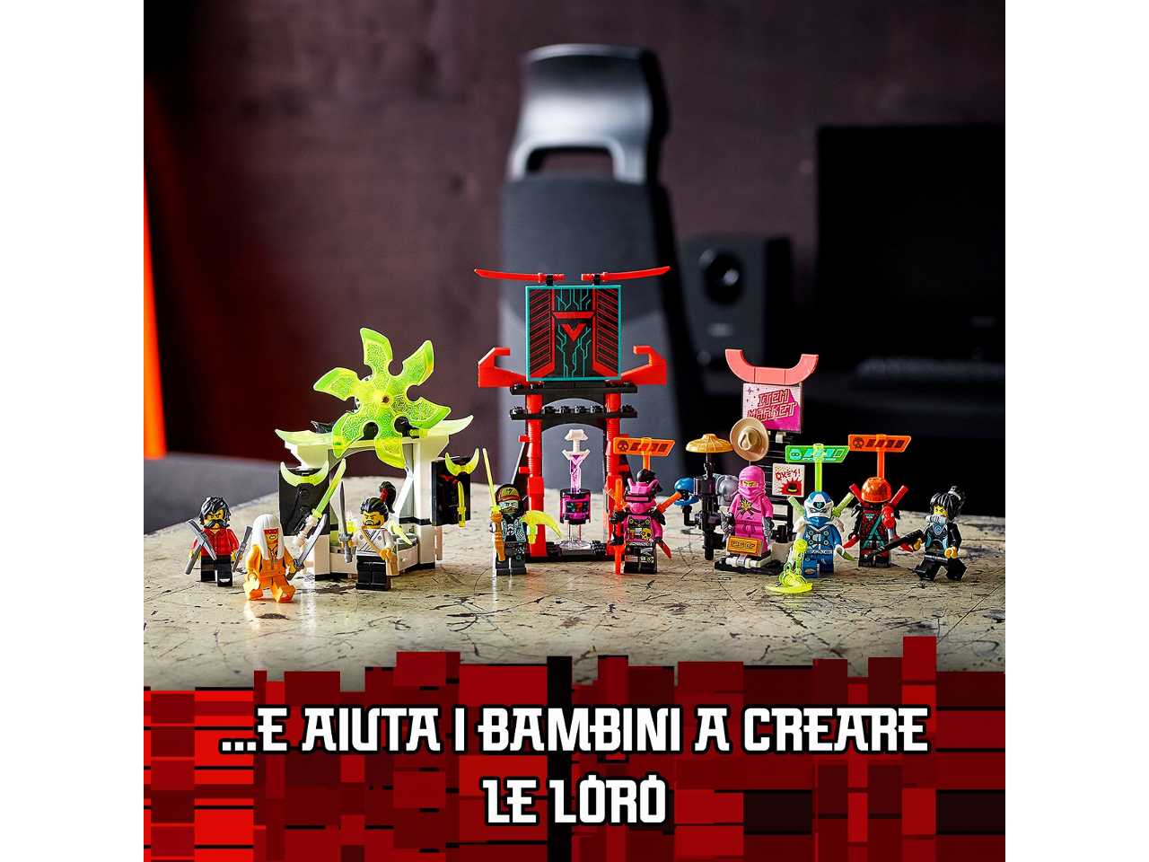 lego ninjago il mercato dei ninja gamers.