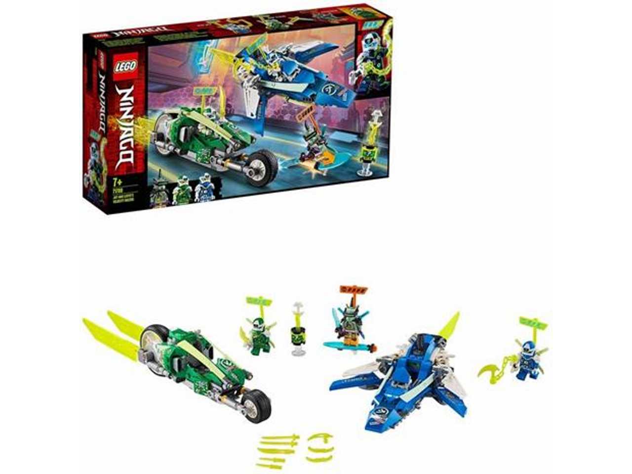 lego ninjago i bolidi di velocità di jay e lloyd.