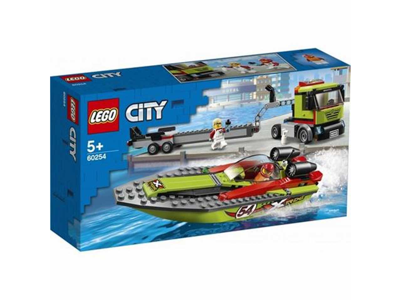 Lego city trasportatore di motoscafi.