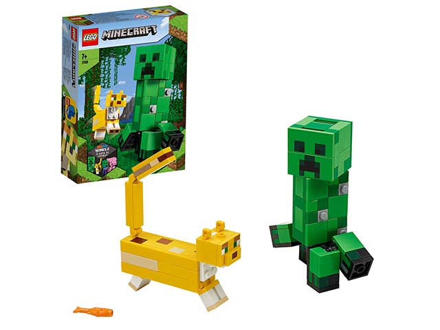 Lego minecraft creeper e gattop. 21156