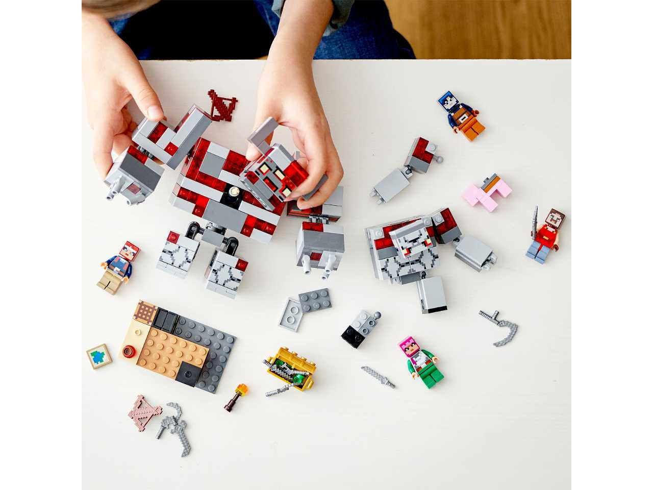 Lego minecraft la battaglia della pietrarossa.