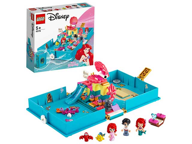 lego disney libro delle fiabe ariel 43176