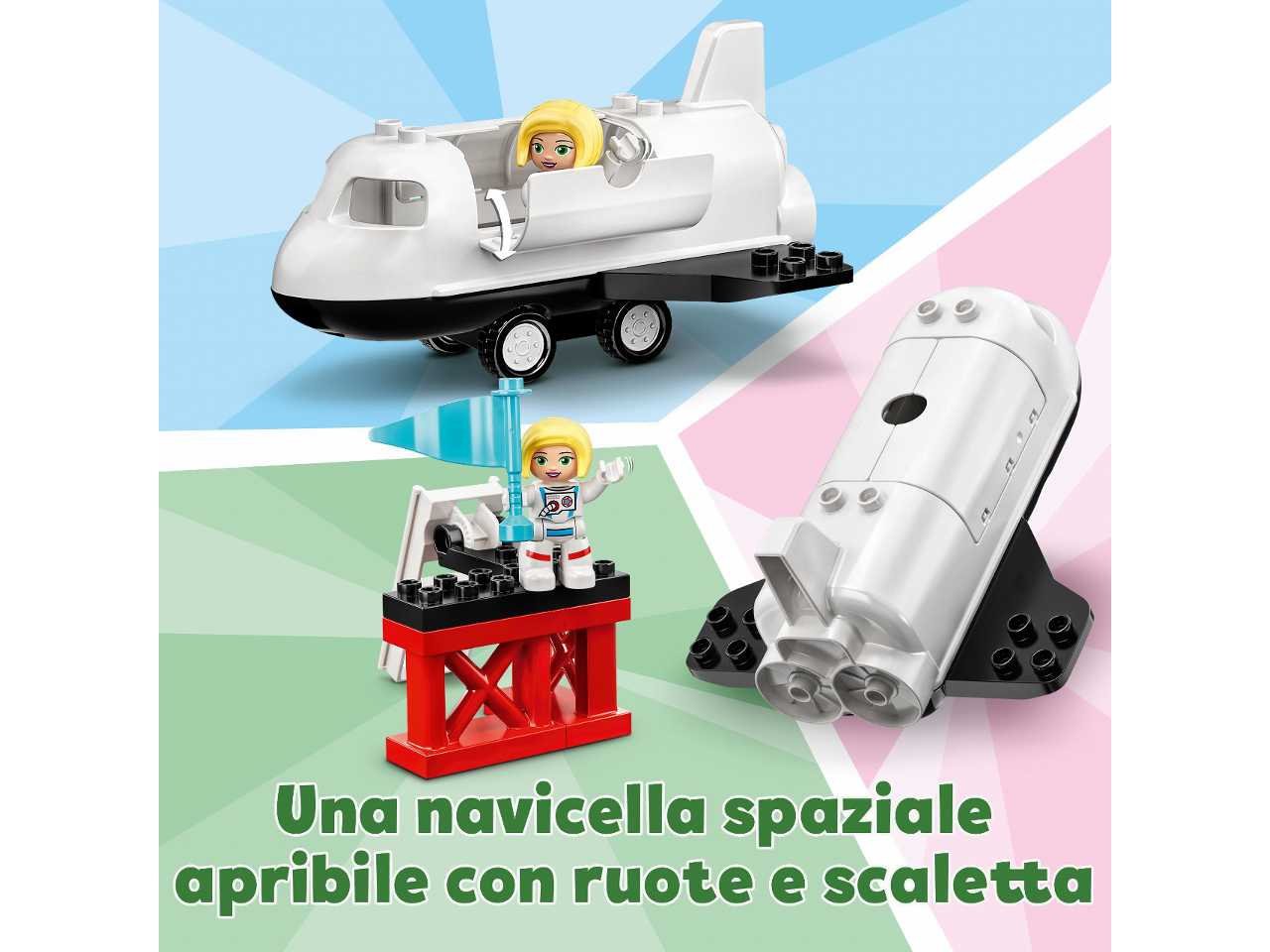 Lego duplo missione dello space shuttle.